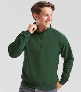 Fruit of the loom zip neck sweatshirt online